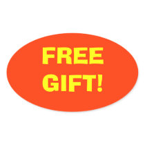Free Gift Advertisment Sticker