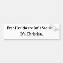 Free Healthcare sticker Bumper Sticker