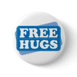 Free Hugs - Blue Button