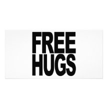 Free Hugs Custom Photo Card