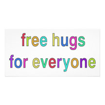 Free Hugs Funny Design! Personalised Photo Card