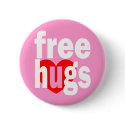free hugs heart buttons