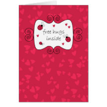 Free Hugs Inside Greeting Cards