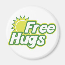Free Hugs Novelty Refrigerator Magnet