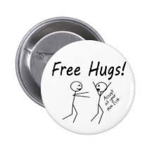 Free Hugs Pin
