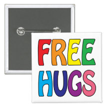 Free Hugs Pinback Button