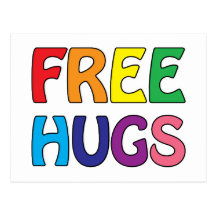 Free Hugs Postcard