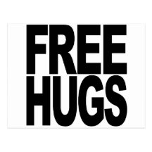 Free Hugs Postcards