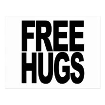 Free Hugs Postcards