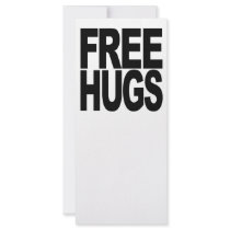 Free Hugs Personalised Rack Card