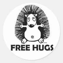 Free hugs sticker