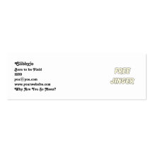 Free Jinger (2) Business Card