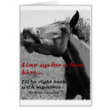 Free Kiss Funny Horse cards