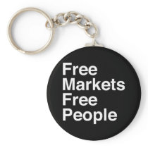 Free Markets Free People Key Chain