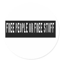Free People or Free Stuff Stencil Stickers