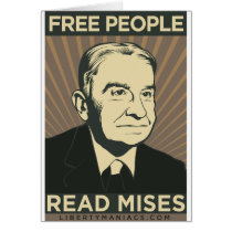 Free people Read Mises Greeting Cards