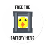 Free The Battery Hens Sticker