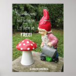 Free the Garden gnomes posters