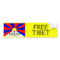 FREE TIBET Bumper Sticker 2