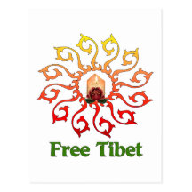 Free Tibet Candle Post Card