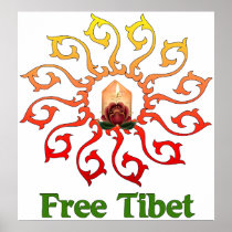 Free Tibet Candle