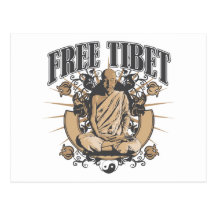 Free Tibet Monk Postcards