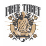 Free Tibet Monk t-shirts