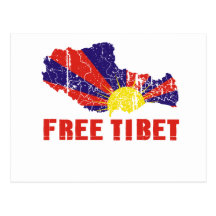FREE TIBET / TIBETAN FREEDOM POST CARD