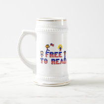 Free to Read w Kids Steins, 2 styles Mugs