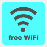 FREE WIFI Vector COMPUTER INTERNET ADVERTISING Sticker