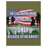 FREEDOM COSTS!  WE LIVE FREE BECAUSE OF SOLDIERS flyers