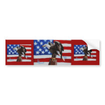 Freedom Eagle aceo Bumper Sticker
