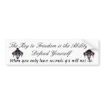 Freedom earned bumper stickers