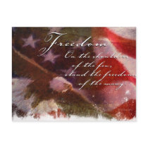 Freedom-Flag and Eagle Postcards