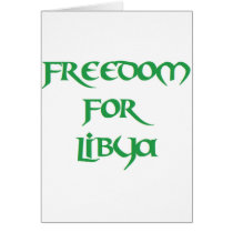 Freedom for Libya Greeting Card