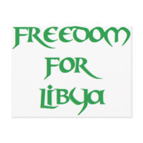 Freedom for Libya Postcard