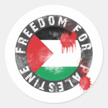 Freedom for Palestine Round Sticker