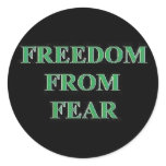 Freedom Fro Fear Stickers