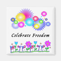 Freedom Garden Fridge Magnet