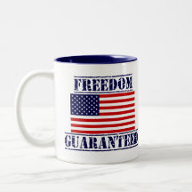 FREEDOM GUARANTEED COFFEE MUGS