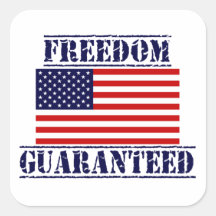 FREEDOM GUARANTEED STICKER
