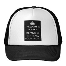 freedom is in peril defend it with all your might mesh hat