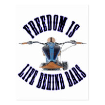 Freedom Is Life Behind Bars Post Cards
