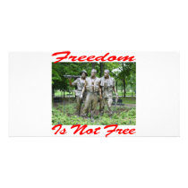 Freedom Is Not Free #005 Customized Photo Card