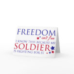 Freedom isn't Free Greeting Cards