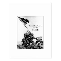 Freedom Isn't Free Post Cards