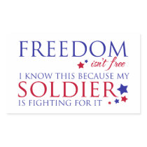 Freedom isn't Free Rectangle Stickers