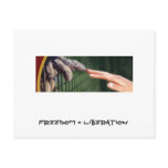 Freedom = Liberation postcards