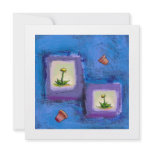 Freedom living wild open flowers fun original art invitations