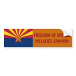 FREEDOM OF SPEECH I... BUMPER STICKER